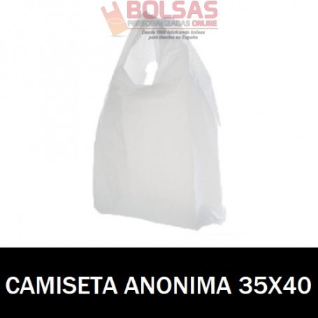 BOLSAS ASA CAMISETA ANÓNIMAS 35X45